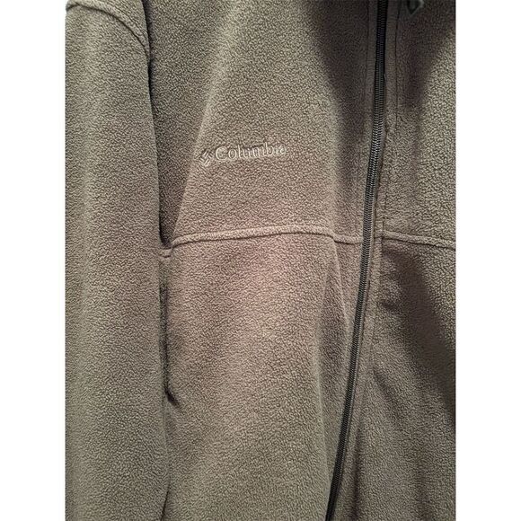 Columbia Men's XL Brown Full Zip Fleece Jacket Casual Outdoor Standard - Picture 2 of 8